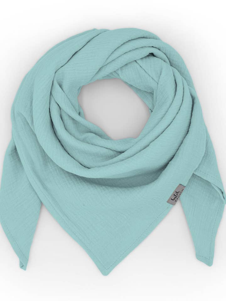 Bufanda de muselina para niños pequeños • Azul cielo para venta al por mayor de hutch&putch