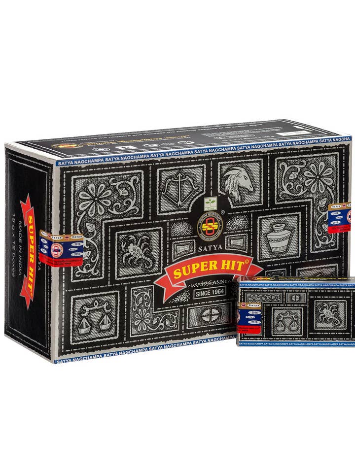 Bâtonnets d'encens Satya Original Nag Champa Superfit 15 g pour la vente par Namaste