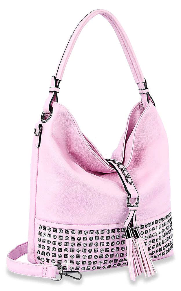 Handbag Express - Wholesale Shoulder Bag - Women's - Studded Large Hobo Handbag4