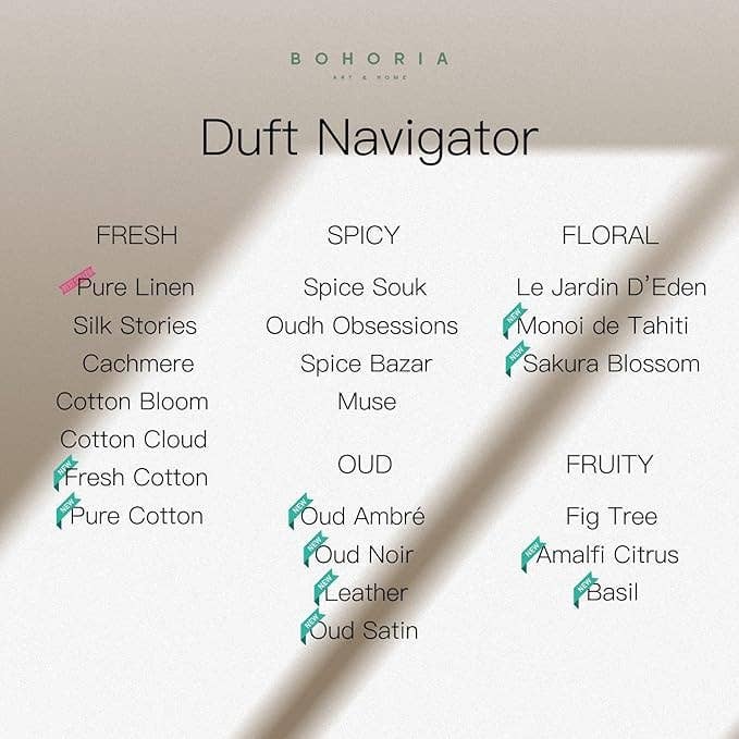 BOHORIA - Vendita all'ingrosso Sacchetto profumato - Bustina profumata (Cashmere, confezione da 3)7