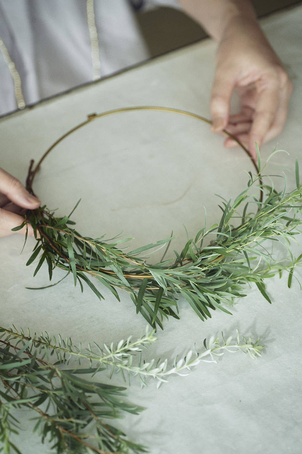 Fog Linen Work - Wholesale Krans - Koperen cirkel (L)1