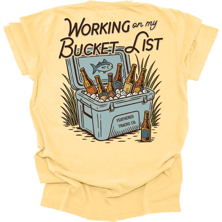 Feathered Tracks Co. - Wholesale Screen Printed T-Shirt - Unisex - Bucket List