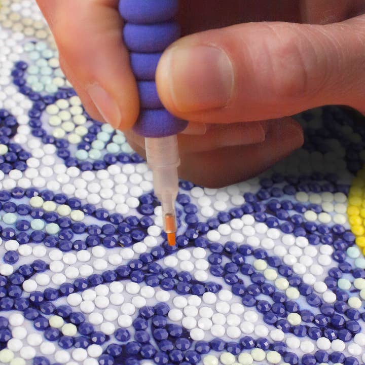 Camelot - Wholesale DIY Craft Kit - White Sunflowers Diamond Painting Kit6