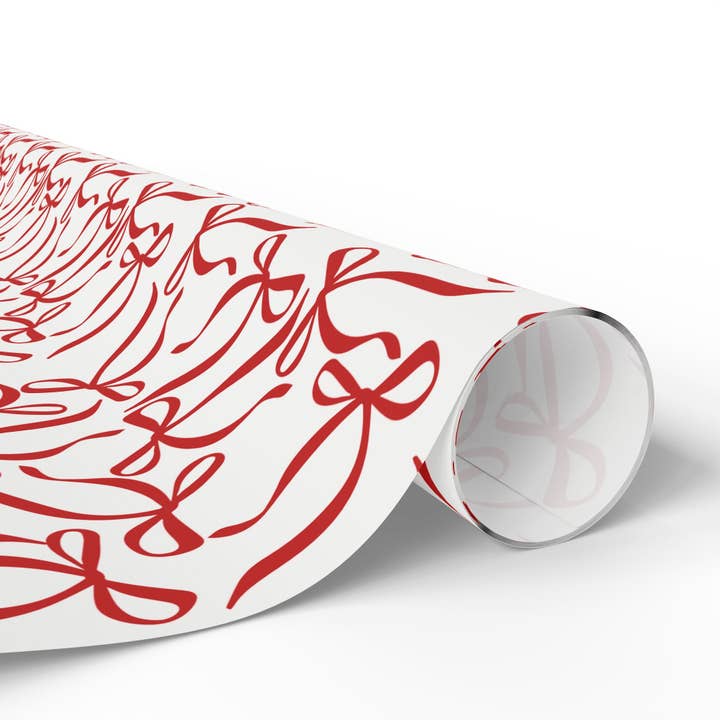 Lokipawz - Wholesale Flat Wrap - Festive Bow Gift Wrapping Paper7