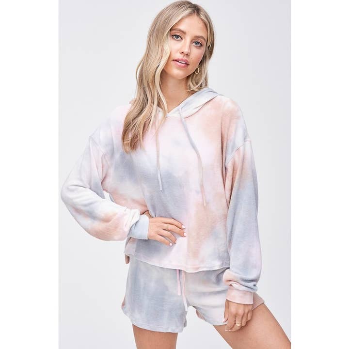 Phil Love - Wholesale Lounge Set - Women's - Tie dye hoodie pajamas lounge wear set7