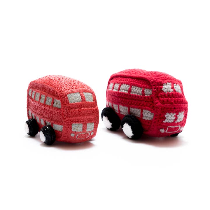 Best Years Ltd - Wholesale Bath Toy - Baby - London Bus Toy, Bath Toy and Teether, Natural Rubber Red