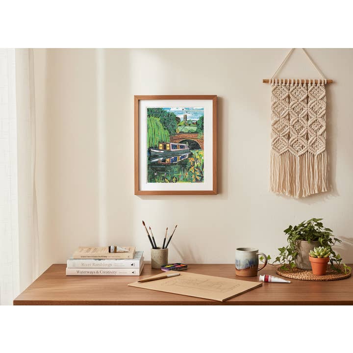 Jamie Poole – wholesale Art print – Canal Life A3 Print on Silk Stock5