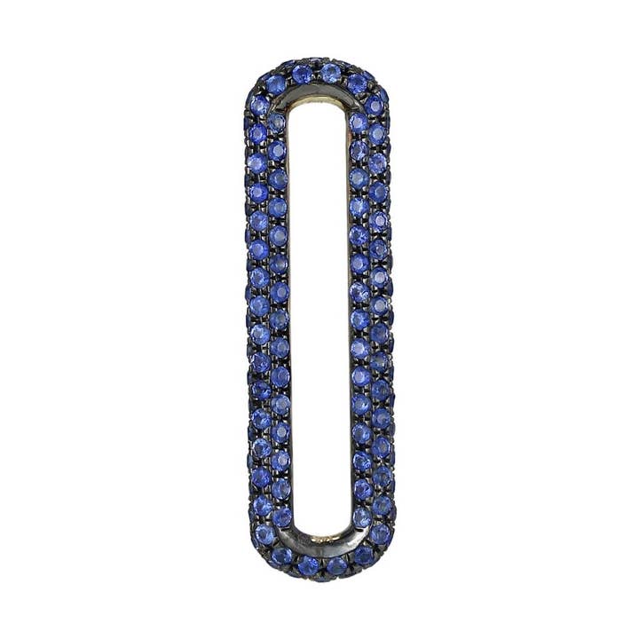 Elos de Corrente Soltos em Ouro Amarelo e Safira Azul 6,5x25mm por atacado de Jewels of Mewar