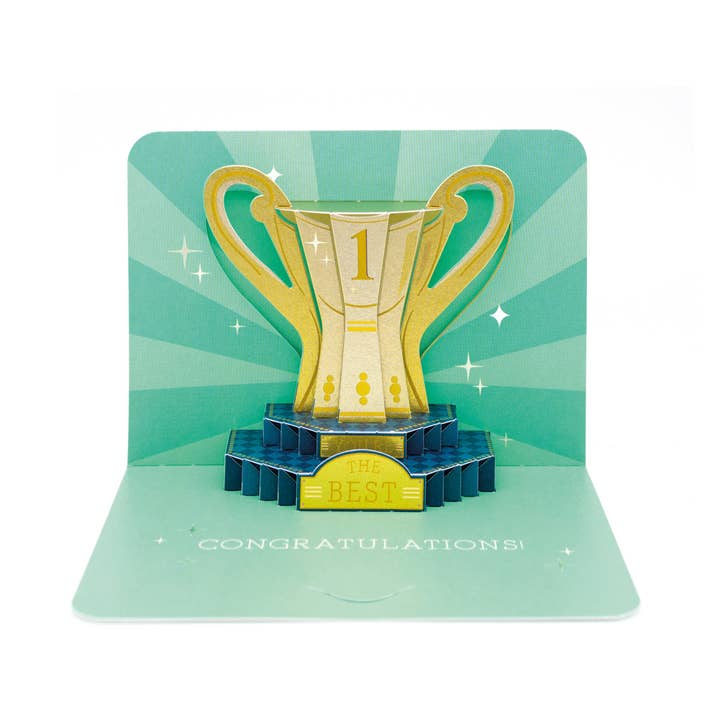 The Art File - Wholesale Everyday Greeting Card - Trophy 3D Pop Up Greetings Card