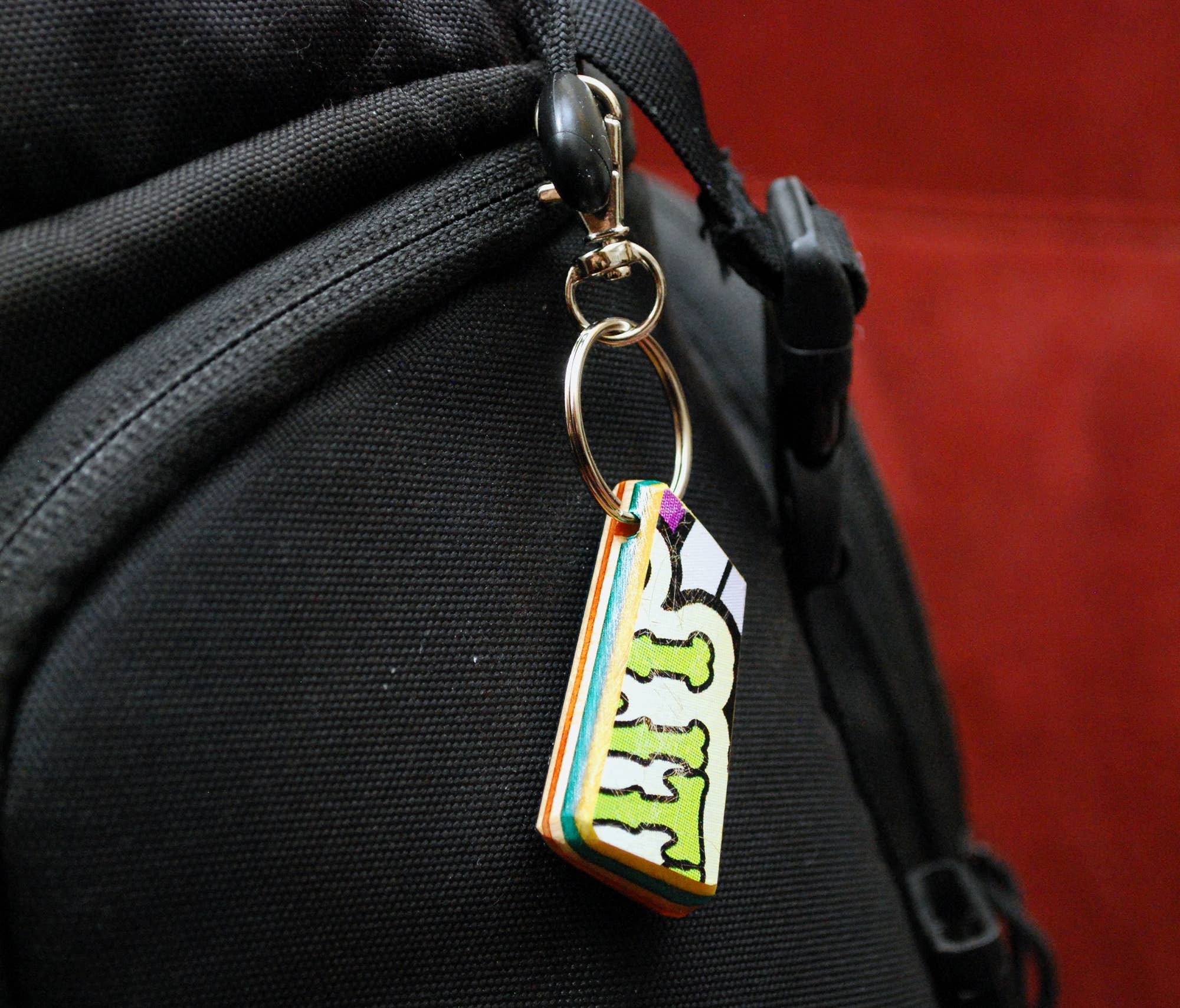 Everskate Skateboard Jewelry - Wholesale Keychain - Unisex - Wood Skateboard Keychain - Recycled Handmade, Each is Unique4