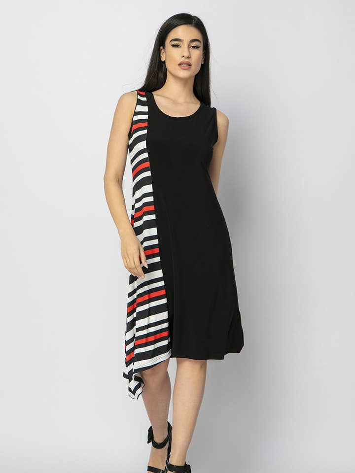 ABITO IN JERSEY A RIGHE per la vendita all'ingrosso da parte di fintanelli