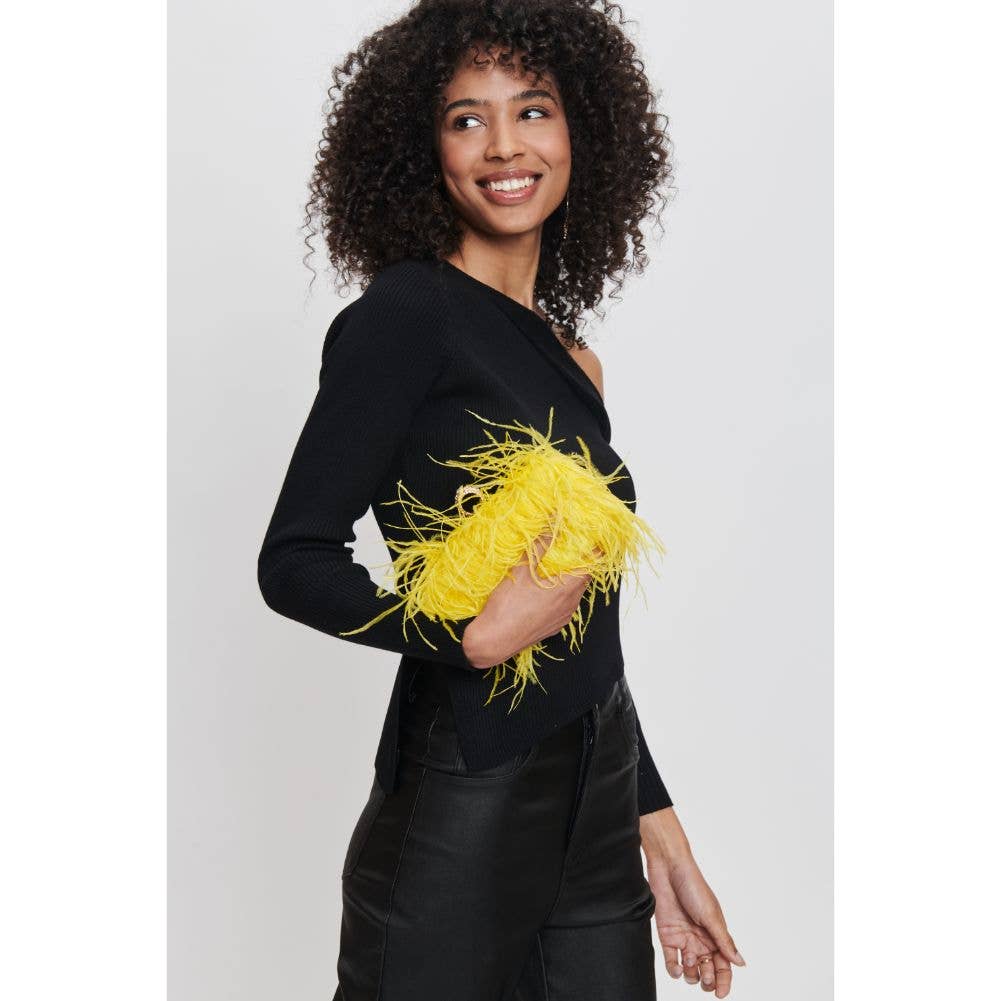 Moda Luxe - Wholesale Clutch Bag - Women's - Harlow Feather Evening Bag11