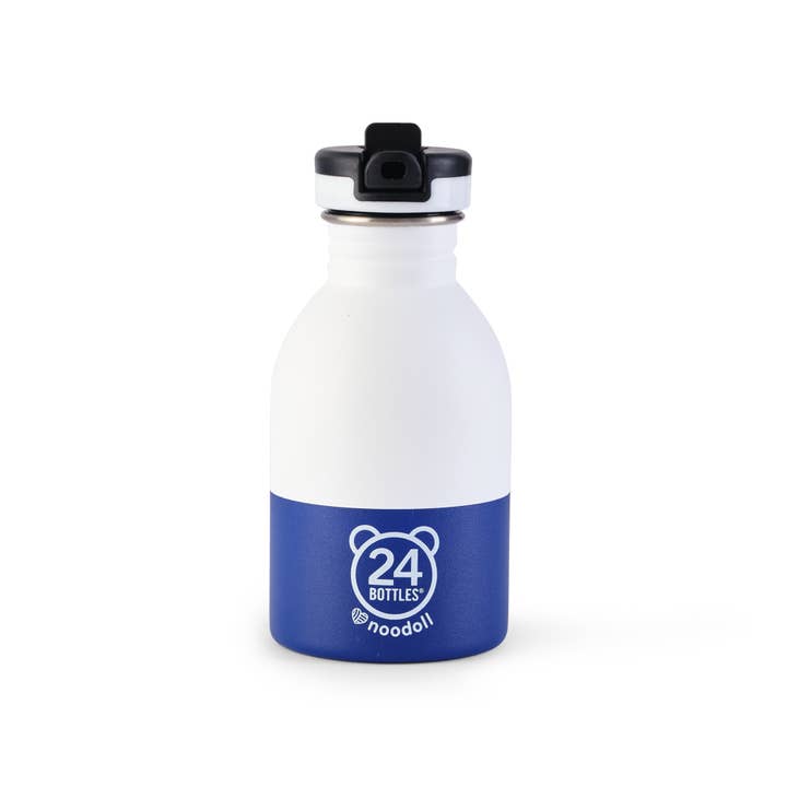 Noodoll – Großhandel Trinkflaschen – Trinkflasche aus Edelstahl - Ricebamboo Panda - Blau