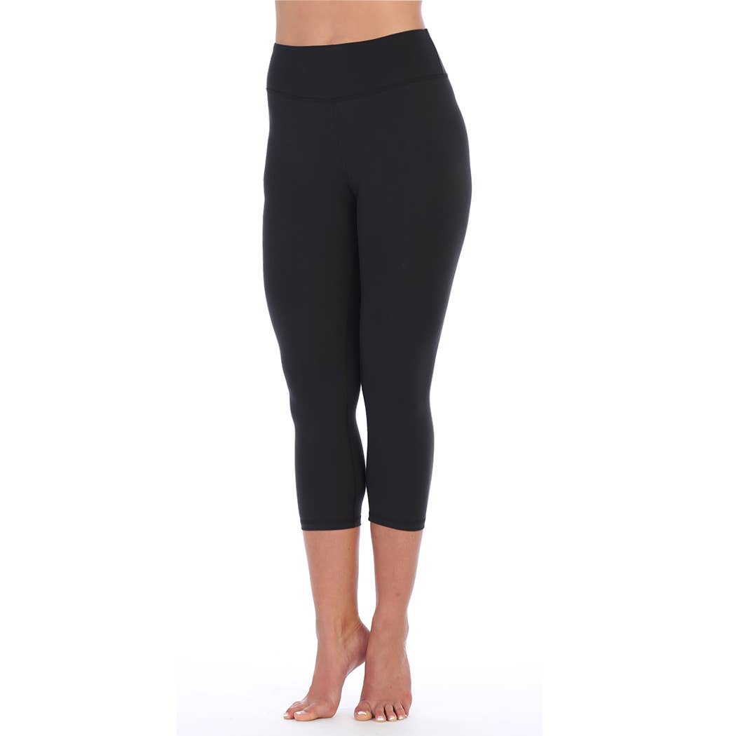 American Fitness Couture - Wholesale Athletic/Lounge Leggings - Women's - High Waist 3/4 Length Compression Leggings0