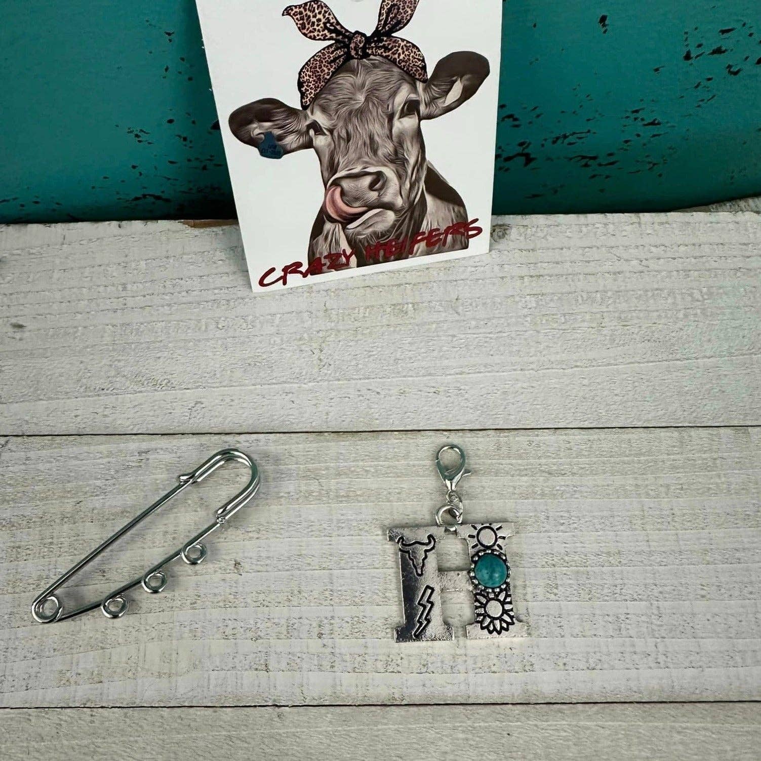Crazy Heifers Wholesale - Wholesale Individual Charm/Pendant - Initial Clip-on Charms7