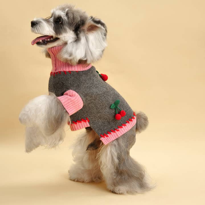 BarkBarkBaby - Wholesale Pet Sweater - Dog - Cherry Kiss Sweater5