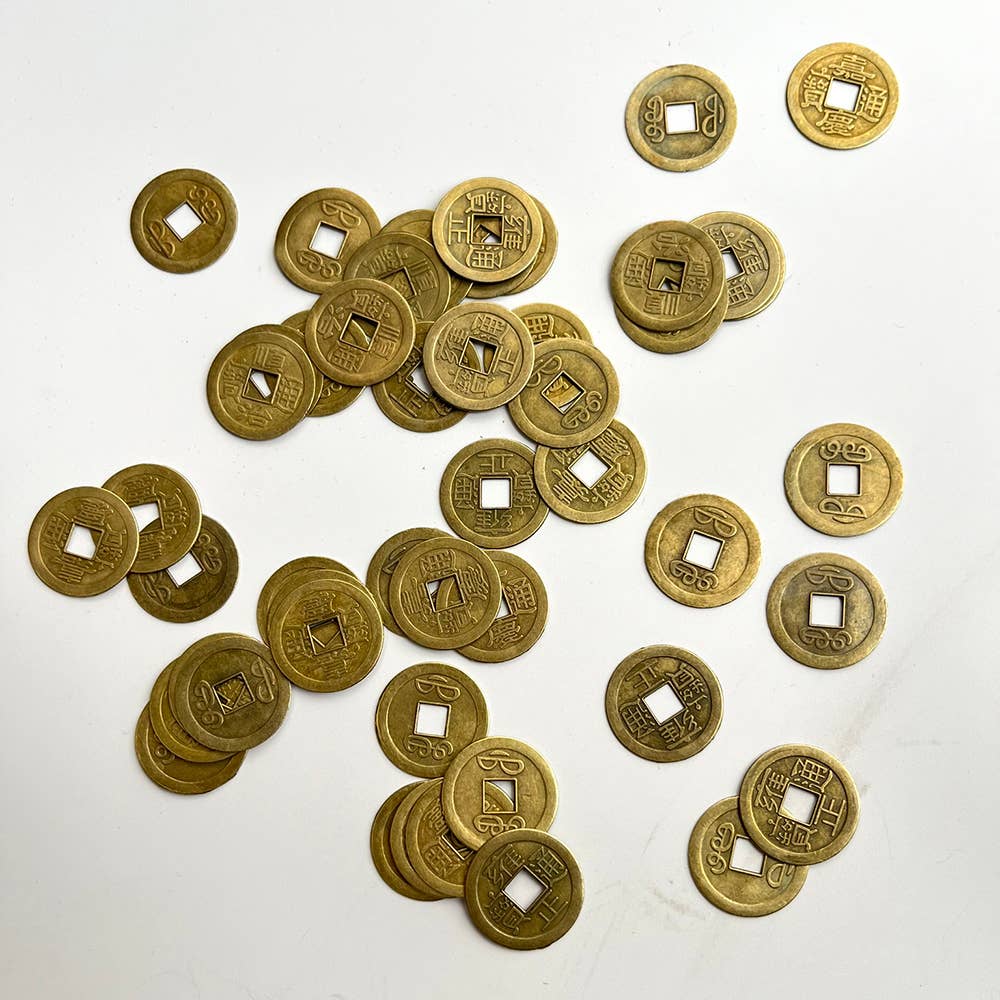 VIE – Engroshandel Meditationsudstyr – Lucky Feng Shui kinesiske mønter, 2,2 cm diameter, pakke med 247