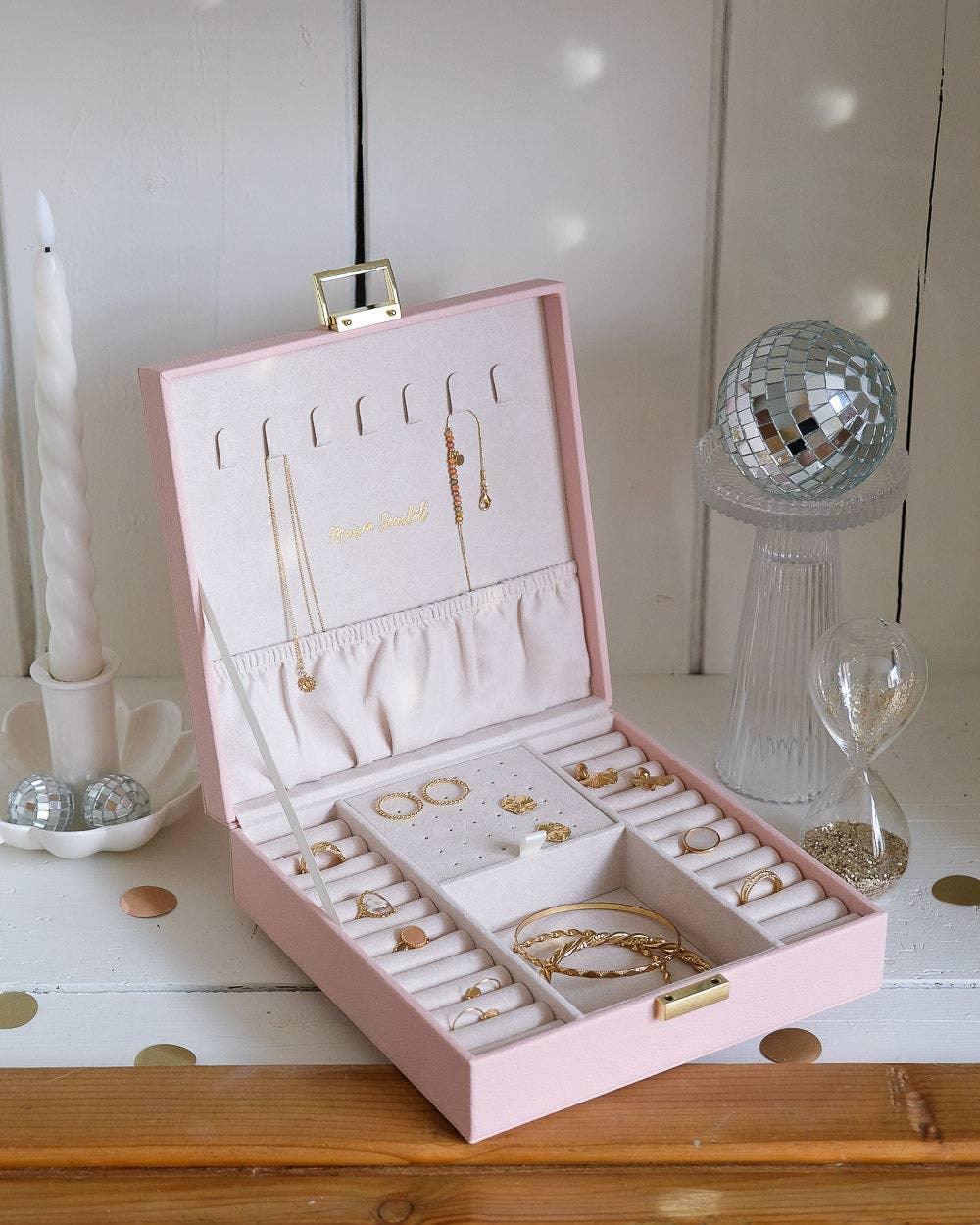 Maison Scarlett – Organizador/caixa de joias por atacado – Caixa de jóias Anne PU8