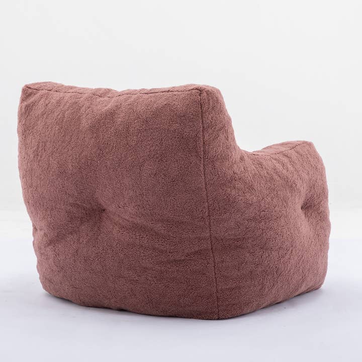 39F Inc. - Wholesale Chair - Tufted Teddy Fabric Bean Bag Chair with Ergonomic Backrest20