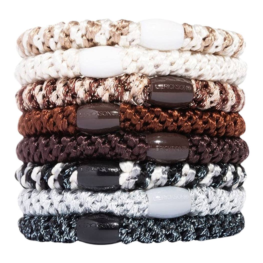 France Luxe/L. Erickson – Engroshandel Hårbånd - Dame – Grab & Go Hestehalebindere - Sæt med otte8
