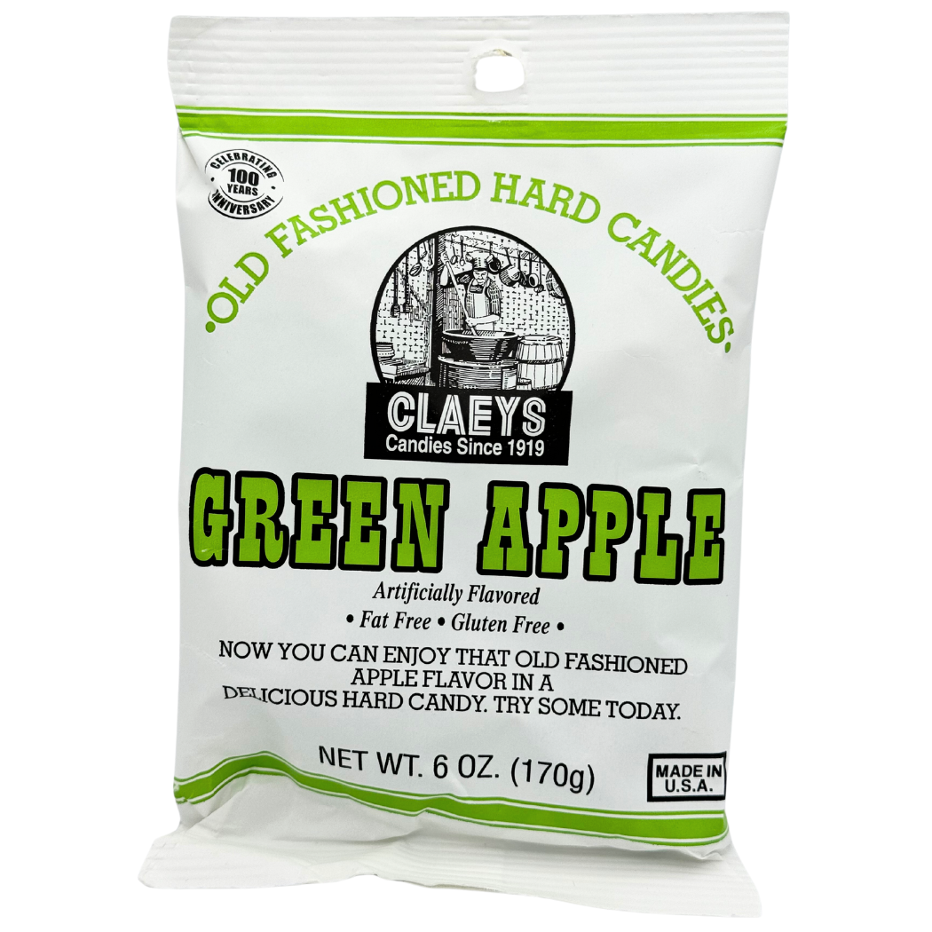 Martin's Country Store LLC - Wholesale Boiled sweets - Sanded Drops- Green Apple 24/6oz1