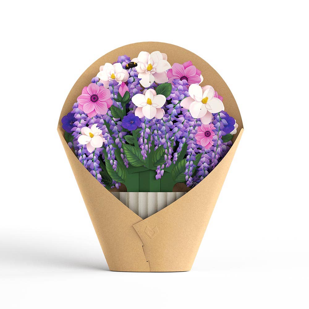 Lovepop Cards - Wholesale Everyday Greeting Card - Wisteria Bouquet, 12x8.5" Flower Vase5