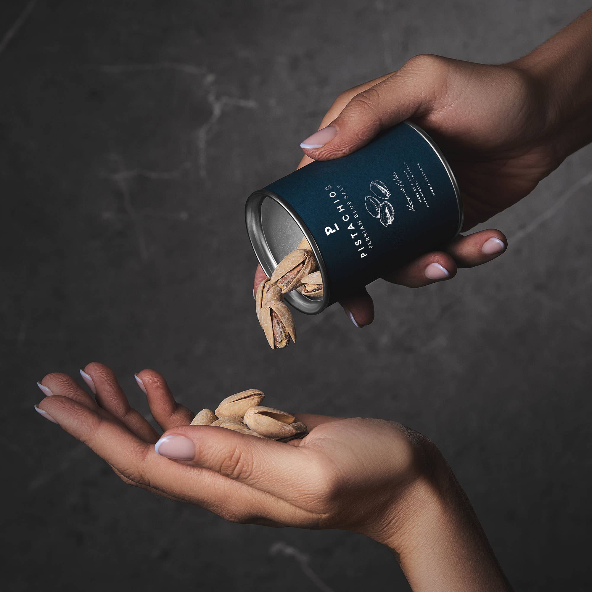 P-Stash – Frutos secos por atacado – 12x Pistácios - Sal Azul - Mini 50g1