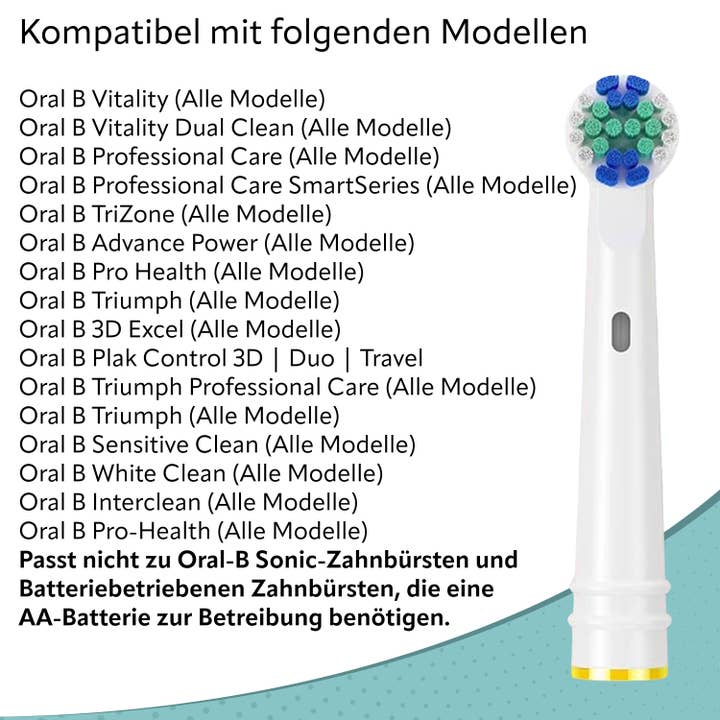 Wunder Zahnstocher – escova de dentes por atacado – Acessórios para escovas compatíveis com escovas de dentes Oral B (embalagem de 8)3