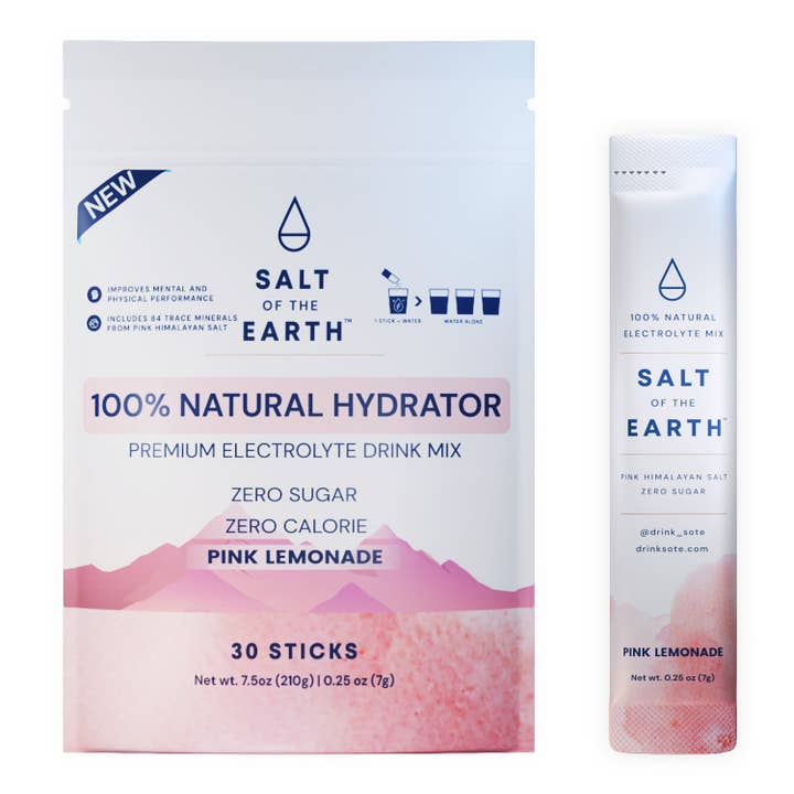 Salt of the Earth - Wholesale Sports/Energy Drink - Salt of the Earth | Natural Electrolytes | Pink Lemonade