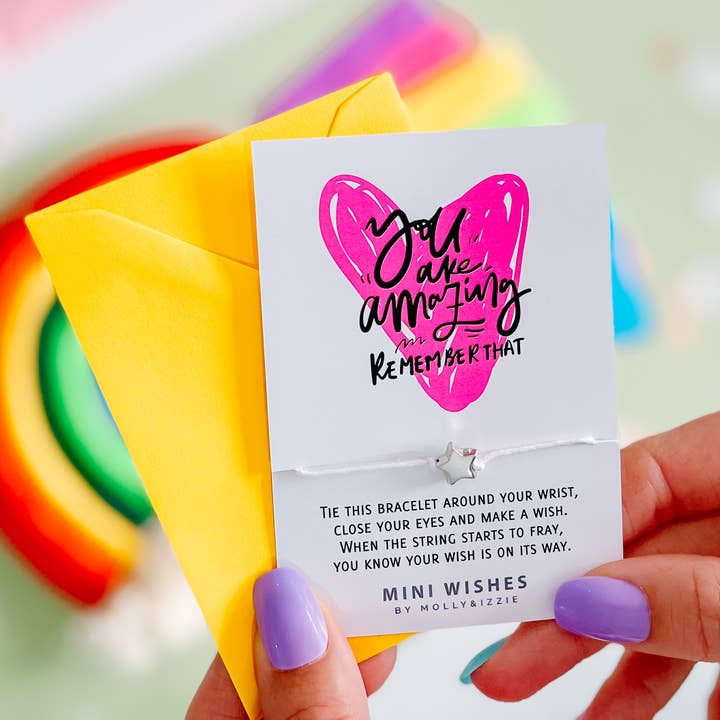 You Are Amazing, Remember That Mini Wish Bracelet for wholesale by by Molly&Izzie