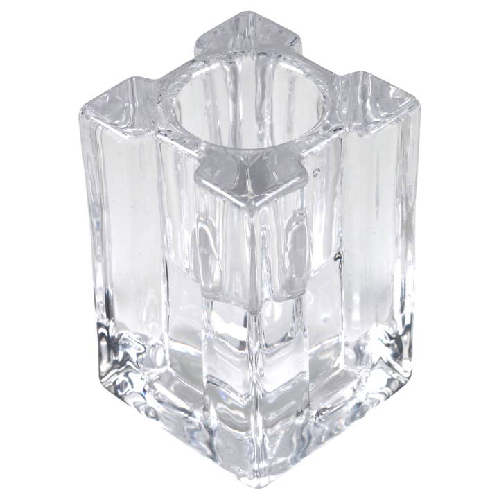 Twilight Collection - Wholesale Candle holder - Geometric Glass Candle Holders | Clear1