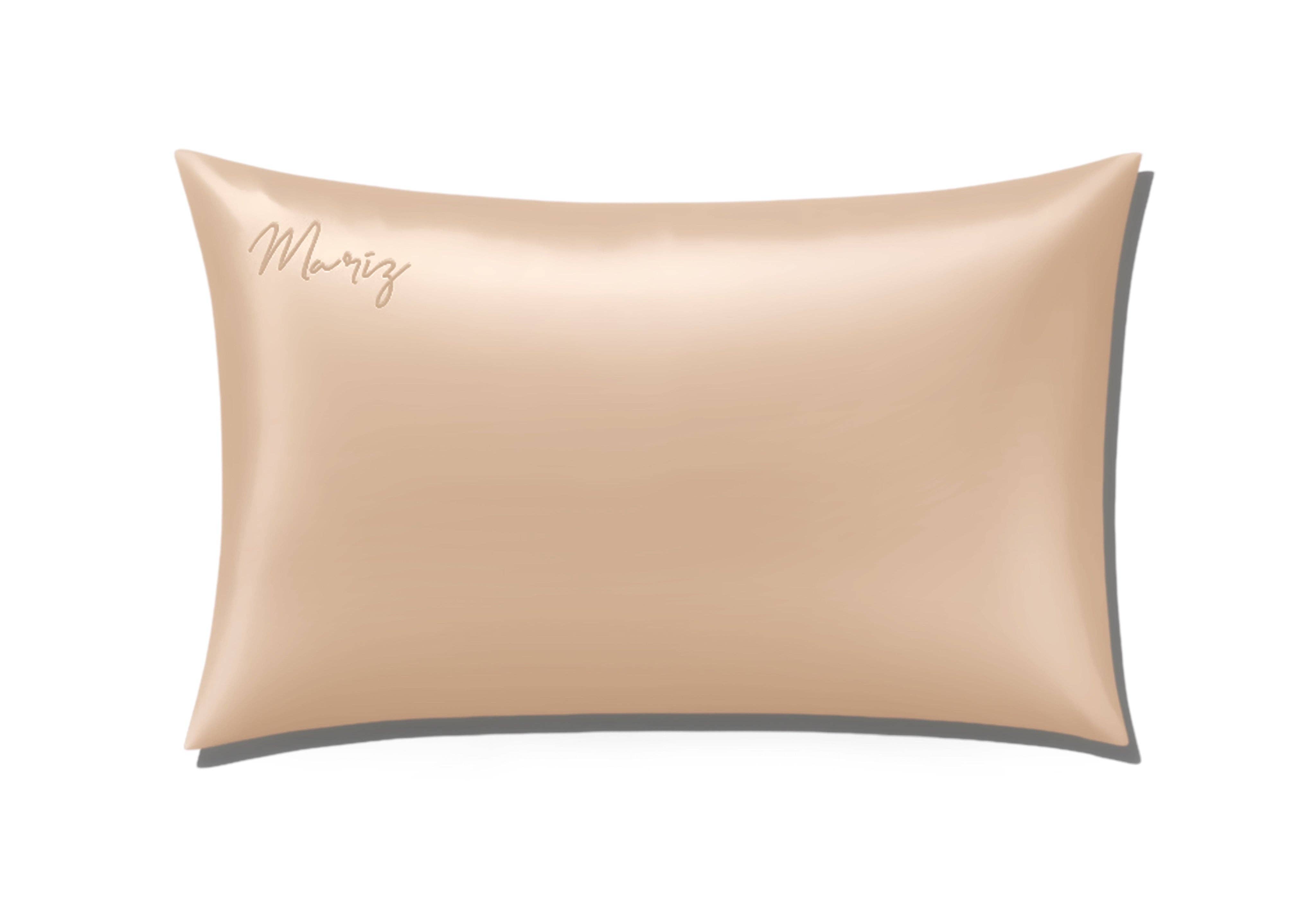 MARIZ SILK - Wholesale Bedding Pillowcase/Sham - Champagne Washable Silk Pillowcase - Queen