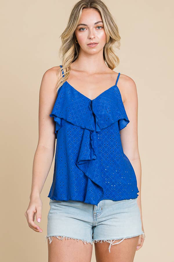 Culture Code - Wholesale Camisole - Women's - CJC1509 - DOUBLE DRAPE RUFFLE CAMI3