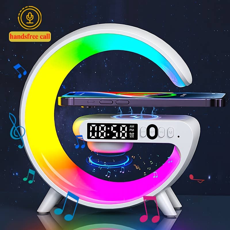 Shop Celino – wholesale Speakers – Wireless Speaker Clock Alarm with Wireless Charging9