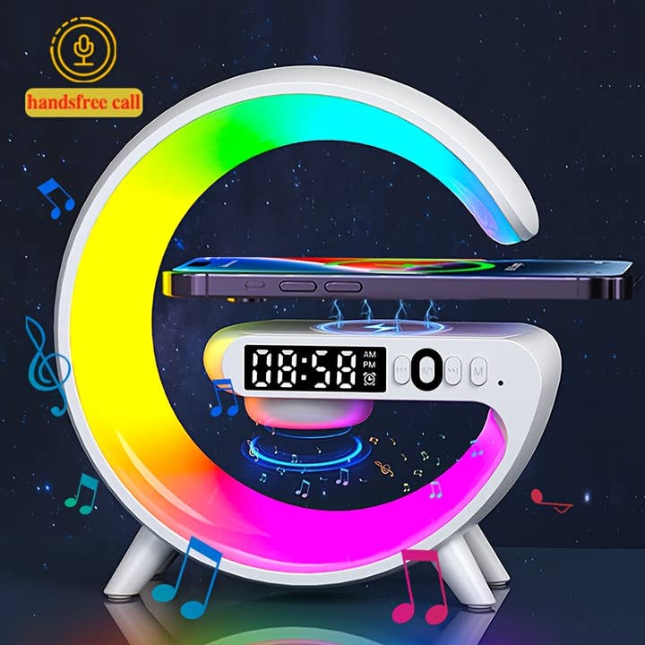 Shop Celino – wholesale Speakers – Wireless Speaker Clock Alarm with Wireless Charging9
