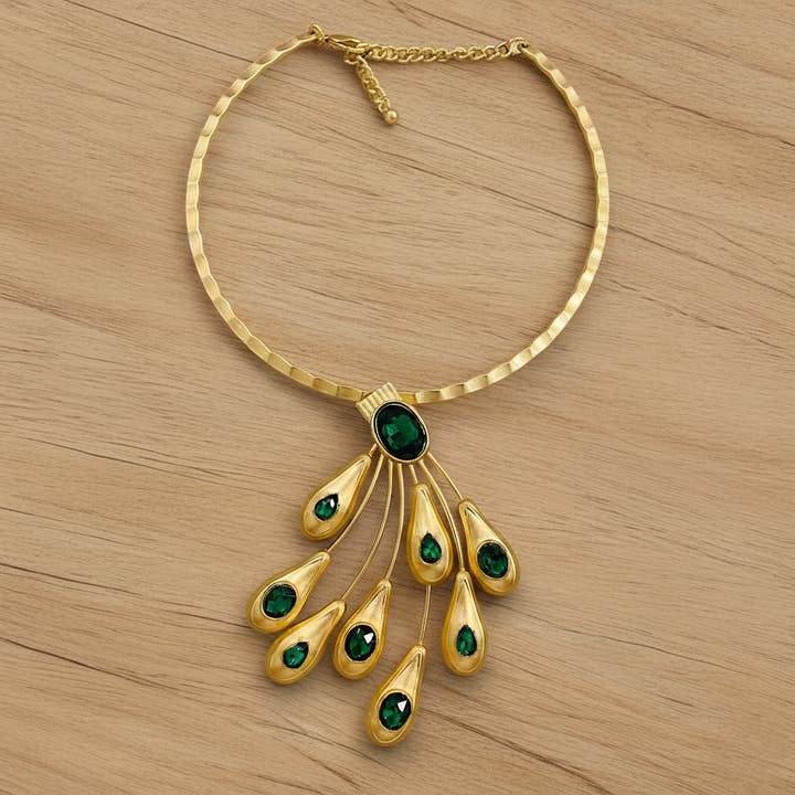 Colar Vintage com Pendente Esculpido | Joalharia de Declaração por atacado de Bijoux Envie Statement Jewelry