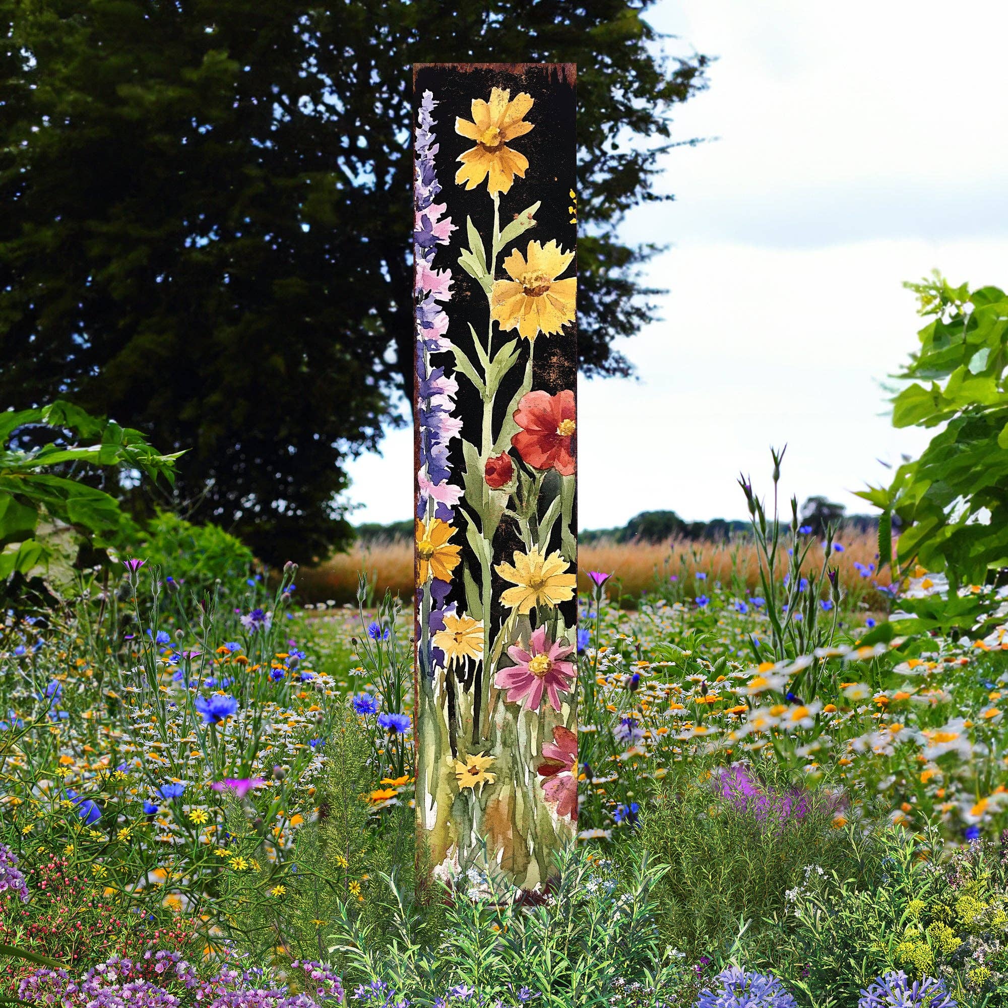 TX USA Corporation - Wholesale Tuin/gazongrondpennen/pinnen - Zomer Wildebloementuin Steker – Levendige Buiten Tuinkunst voor Rustieke Huizen7