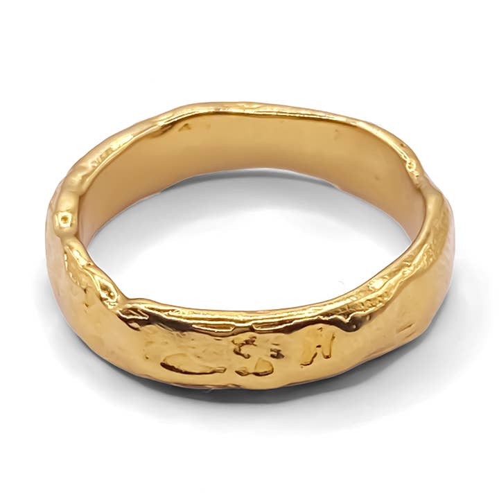 Darling Textured Band Ring for wholesale by MOCA Jewellery