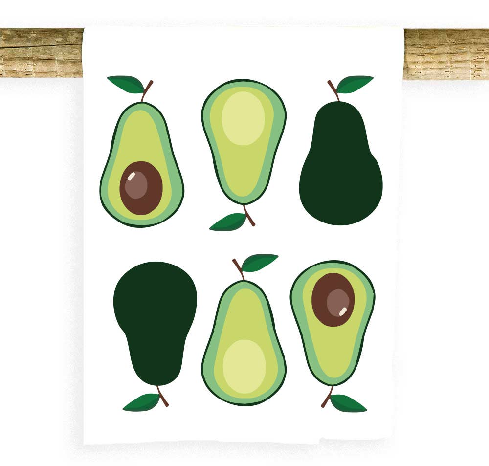 Potluck Press - Wholesale Tea Towel - Avocados Towel0
