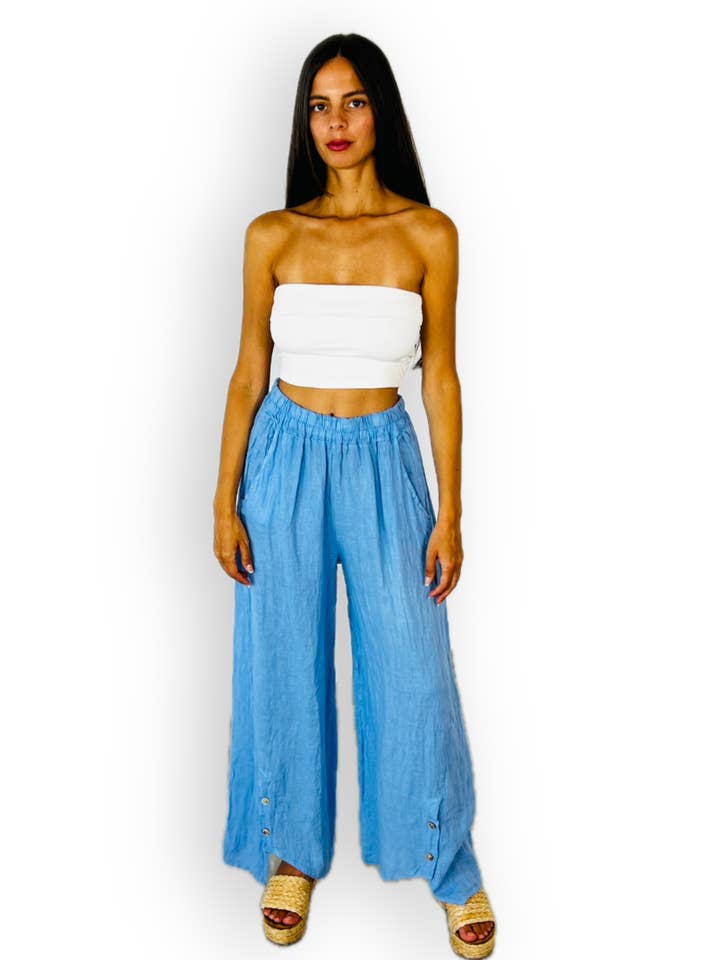 REF 16816 VANLIGA LINNEBYXOR 100% för wholesale av Linos y Textiles