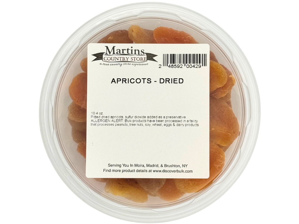 Martin's Country Store LLC - Wholesale Dried/Dehydrated Fruit - DRIED APRICOTS 10.4oz3