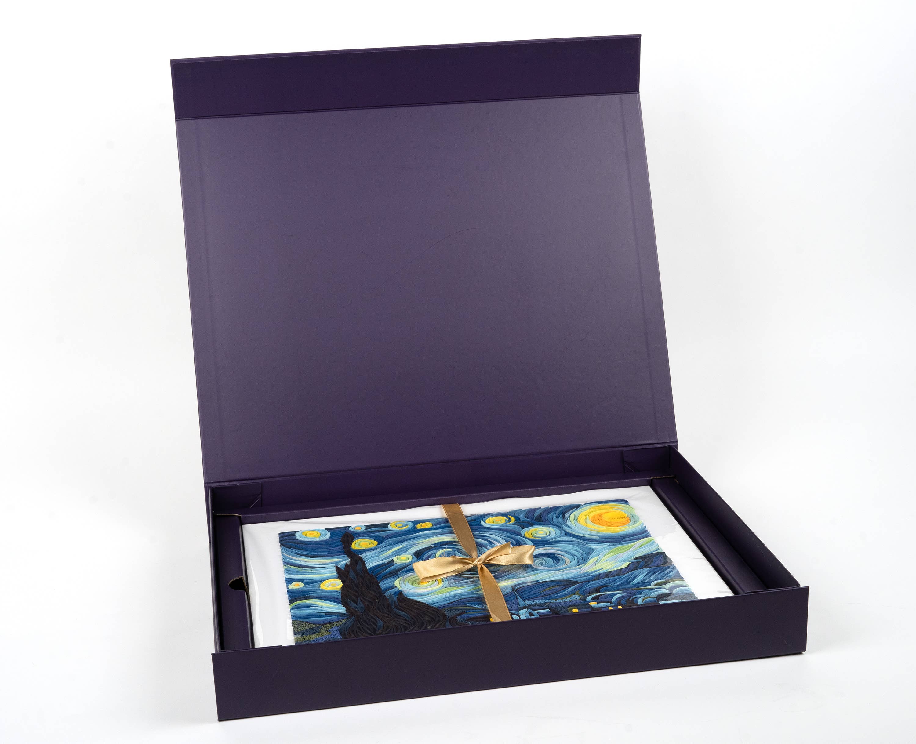 Quilling Card - Wholesale Art Print - Quilled Starry Night, Van Gogh Wall Art (15 in. X 11in)4