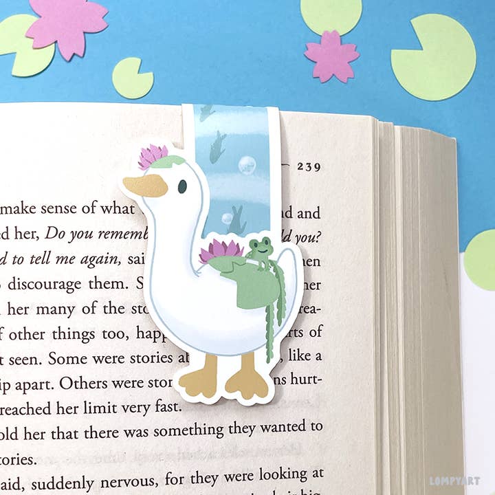 Pond Pals Duck Magnetic Bookmark for wholesale by LompyArt
