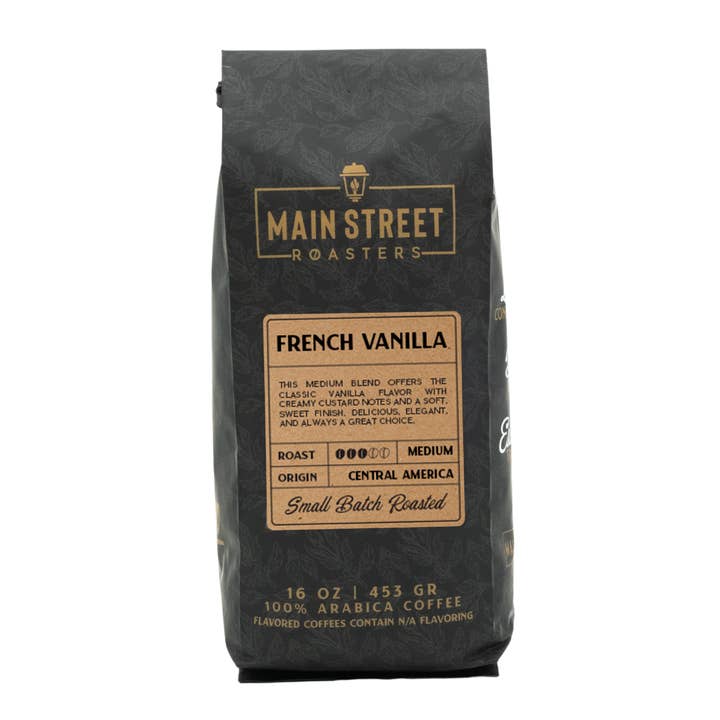 French Vanilla Flavored Coffee for wholesale by Main Street Roasters