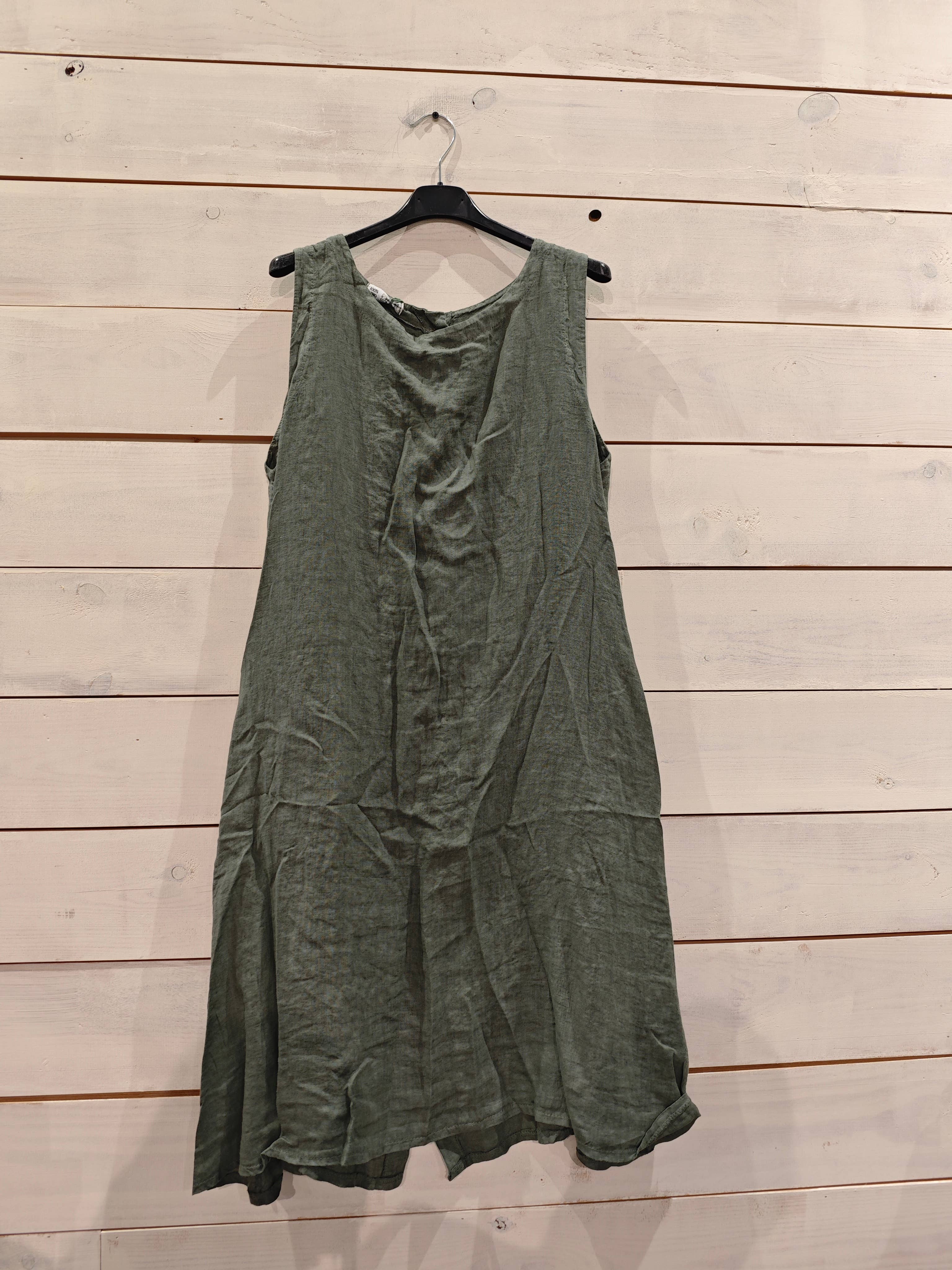 Linos y Textiles – wholesale Dress – Women's – REF 29306 SHORT SLEEVE DRESS SISA LINEN 100%2