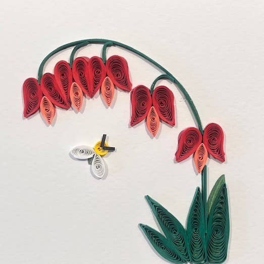 Small Quilled Card 1017 for wholesale by Amaranta Designs