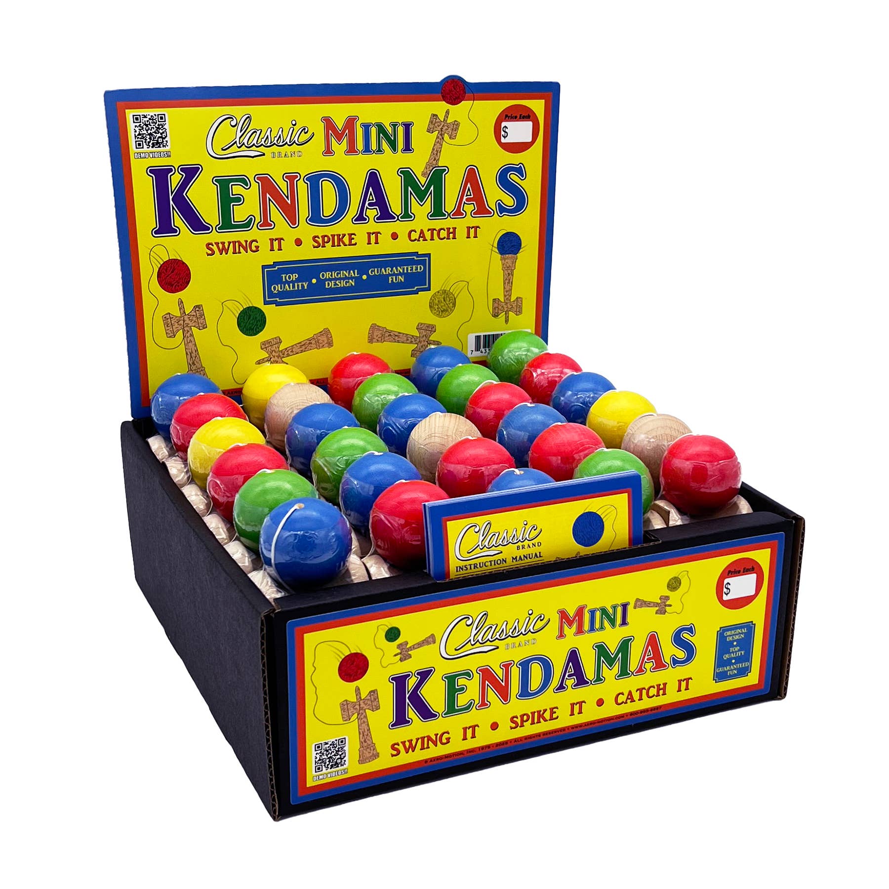 Aero-Motion, Inc. - Venta al por mayor Juguete de madera - Niños - Contador Mini Kendama clásico de 5 pulgadas para 30 unidades2