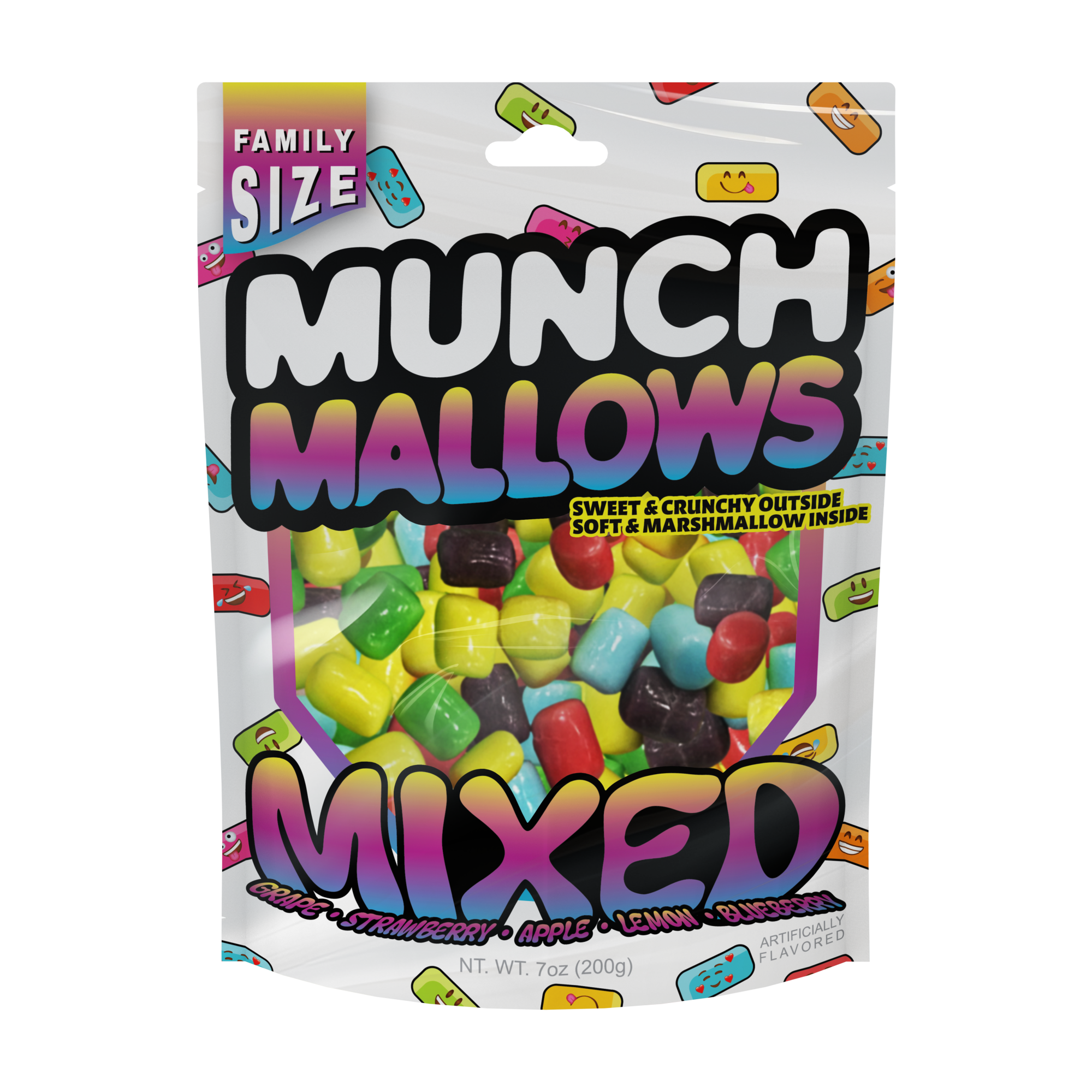 Smithco Distributing - Wholesale Retailer Display - Food & Drink - Munch Mallows Prepacked Display - Marshmallow Candy - 72 bag3