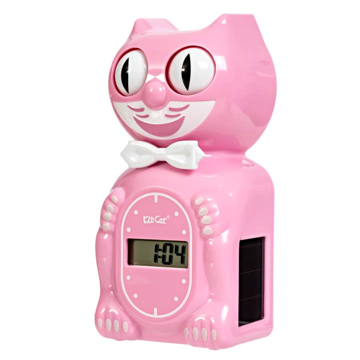 Kit-Cat Klock - Wholesale Alarm Clock - Solar Kit-Cat Digital Alarm Klock – Pink Satin