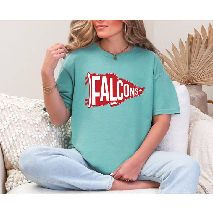 Custom T Story - Wholesale Shirt - Unisex - Comfort Colors, Falcons Pennant Shirt, Falcons Mom Shirt2